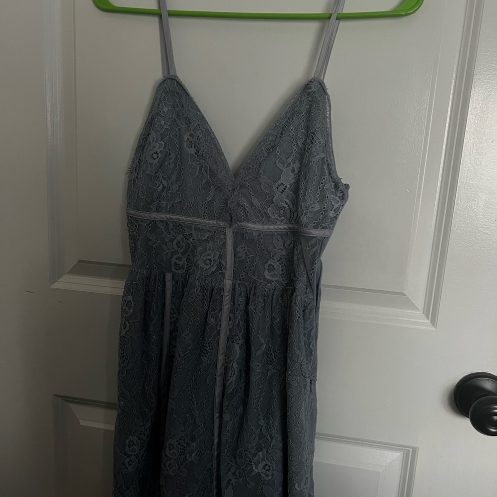 Elegant Lace Dress in Gray